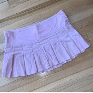 Y2K Pink Corduroy Skater Skirt- Size 12